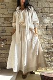 Nonni Gingham Ripley Skirt Stone